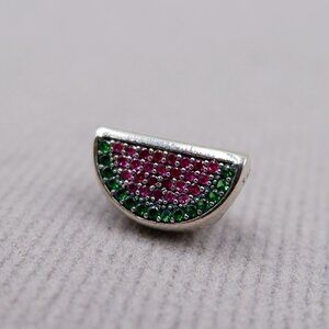925 Sterling Silver Watermelon Charm